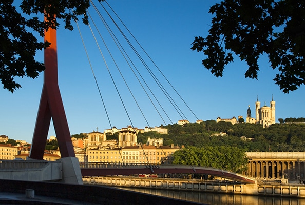 La ville de Lyon en France